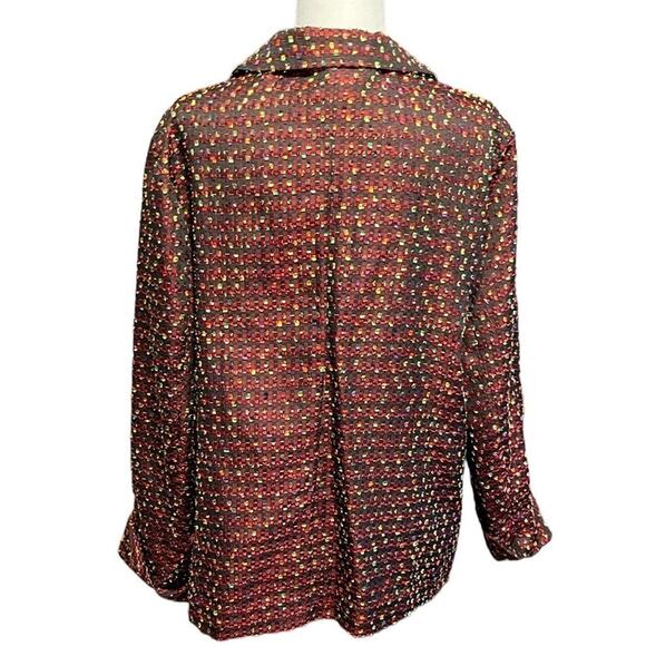 Dialogue Women's Button Front Jacket Blazer Shacket Coat Size XL - Picture 2 of 10